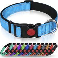 High Strength Nylon Dog Collar - Reflective Nylon Dog Collar, Suitable For Small To Large Dogs Anti-Pull Training Collar - Gentle Control, Durable, Valentine's Day Pet Gift