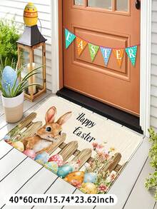 1pc Classic Rectangular Faux Cashmere White Base Area Rug, Soft & Comfortable Material, Fade Resistant After Repeated Washing, Crease Resistant When Folded, Suitable For Living Room, Bedroom, And Other Room Decor - Multicolor - View 11