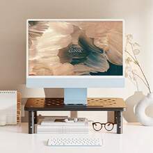 1pc Adjustable Height Monitor Stand, 3-Level Ergonomic Laptop Stand, Suitable For Desktops, Compatible With PC, Laptop, IPad, Great For Office, Home And Study, Black Laptop Stand, Smartphone Stand, PC Stand, Laptop Stand, Wind Turbine Stand, Notebook Stand, Desktop Accessories, Office Desk Accessories, IPad Stand, Back To School Supplies - Black - View 6