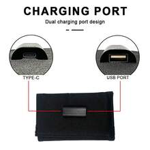 38W 便携式可折叠太阳能充电器，23% 高效转换效率，USB/DC 输出，适用于露营、房车、徒步旅行、应急电源，IP66 防护等级