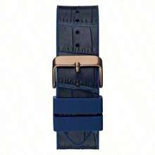 Guess Men's Fashion, Business, Leisure, Three Eyed Multifunctional Dial, Silicone And PU Leather Strap, Quartz Watch - Camel - View 5