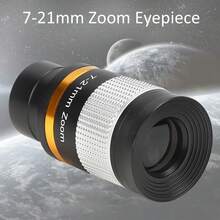 31.7 Mm (1.25 Inch) Silver Continuous Zoom Eyepiece For Astronomical Telescopes | 7-21 Mm Variable Magnification Objective With High-Definition Viewing | Compatible With Standard Telescope Focusing Systems For Moon And Planetary Observation