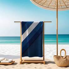 Extra Large Quick Dry, Super Absorbent, Soft Beach Towel, Suitable For Beach, Pool, Swimming, Bathing, Travel, Picnic, Camping - Navy Blue - View 18