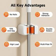 "MUST-HAVE HOOKS BUNDLE!3-Pcs Adhesive & Nail-Free Hooks - Damage-Free Solution For Hanging Everything. Perfect For Renters! Multi-Pack Decorative Hooks - Stylish & Strong Hold For Wall, Kitchen, Bathroom. - White - View 4