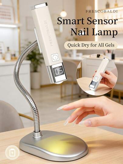 1个可充电迷你UV LED美甲灯，适用于凝胶美甲，快速干燥美甲固化灯，UV LED凝胶指甲油烘干机，美甲工具，可充电沙龙设备