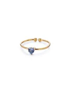 Heart Birthstone Ring, Birthstone Ring, Mothers Jewelry, Bridesmaid Gift, Stackable Ring, Gift For Mom/Mother, Birthday Gift - JZ7300G - View 18