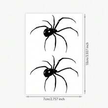 1pc Dark Spider Herbal Spider Temporary Tattoo Sticker, New Technology 7-14 Days Waterproof Temporary Tattoo Sticker, Fashionable Personalized Tattoo Sticker Suitable For People - Nhiều màu - Xem 6