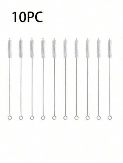Cup Straw Cleaning Brush, Reusable Straw Cleaner Fits 40/30/20 Oz Tumblers, 10mm Diameter Pipe Cleaner Suitable For Water Bottles And Straws, For Outdoor, Camping