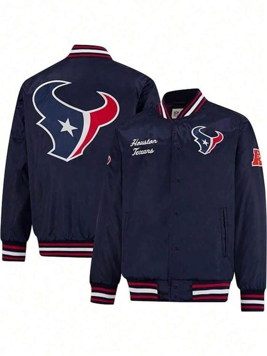 Wild Card Weekend Team Baseball Jacket 3D Digital Printing Streetwear AFC North Champions Gear Soft Cotton Baseball Tee - Houston - View 1