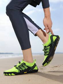 1双女士水鞋，户外赤足徒步鞋，越野跑鞋，水袜，夏季运动水鞋，适合游泳池、溪流徒步、海滩、划船、湖泊、河流、露营、健身房锻炼、深蹲、瑜伽、举重、跑步等场合。 - 綠色 - 查看 4