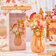 300+Pcs Home Decor Artificial Flowers, Everlasting Flowers, Building Blocks Flowers, Gardenia, Tulip, Jasmine, Carnation, Rose, Cherry Blossom, Lily, Sunflower, Daisy, Peony, Orange Tree, Violet, Suitable For Valentine's Day/Mother's Day/Thanksgiving/Birthday/Christmas - Multicolor - View 34