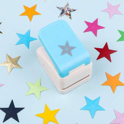 Herramienta de estampado y relieve 3D de estrella/sello de 3,6 * 3,6 cm, fácil de estampar patrones en relieve sin rebabas en los bordes, adecuada para manualidades de papel, tarjetas y herramientas decorativas, ideal para entusiastas de la contabilidad