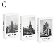 3pcs Faux Book Decor, Luxury Decorative Books, Living Room Decor, Home Decor, Coffee Table Books, Modern Stylish Decorative Books, Stackable Display Books, Hotel Decor, Gifts - Black and White - View 11