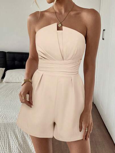 Mono elegante de unicolor para mujer, adecuado para compras diarias, té de la tarde, fiestas ligeras y otras ocasiones