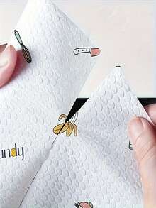 Reusable Kitchen Paper Towels, Disposable Cleaning Wipes, Highly Absorbent, Non-Stick Oil, Roll-Up, Random Patterns, Suitable For Kitchen, Car, Living Room, Bathroom, Bedroom And Other Occasions, Essential Kitchen Cleaning Item And Decorative Kitchen Accessory - Multicolor - View 7