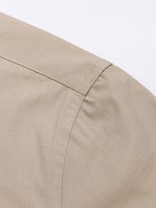 Men's Business Dress Shirts, 38% Bamboo Fiber, 62% Polyamide, Long-Sleeved, No-Iron, With A Slim Fit. Bamboo Fiber: Offers Good Moisture Absorption And Breathability, Is Comfortable To Wear And Naturally Antibacterial. It Is Wear-Resistant And Firm, Making The Shirt Less Prone To Deformation. - 米色 - 查看 4