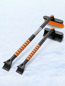 1pc Multi-Function Car Snow Shovel, With Deicing & Defrosting Features, Dual-Sided Snow Brush, Retractable Snow Shovel, Auto Accessories, Winter