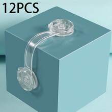 12pcs/10pcs Baby Safety Locks, Child Proof Drawer Cabinet Locks - Quick & Easy Adhesive Cupboard Drawer Latch, No Screws & Magnets, Multi-Purpose Furniture, Fridge, Oven, Toilet Seat Locks - Clear - View 9