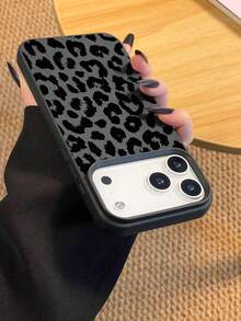 Cheetah,Leopard Print 1pc Luxury Black Leopard Print TPU Material Phone Case Compatible With IPhone 17/17 Pro Max/17 Pro/Air/13/16 Pro Max/16/15/14/12 Pro Max/13 Pro Max/11 Pro/14 Pro/15 Pro/12, Fashionable Protective Soft Case, High-End Luxury, Unisex Phone Case Suitable For Friends And Couples As Gifts - Multicolor - View 5