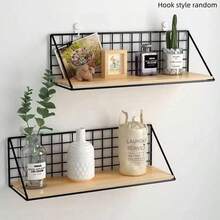 1pc Creative Wall Mounted Storage Rack With Handle - Iron Made - Durable - High Load Bearing Capacity - Home Wall Mounted Storage Rack - Portable - Bathroom - Toilet - Wall Mounted - Storage - Hanging Storage Rack - Cosmetics And Skincare Storage Rack - Dorm Bedside Rack Bathroom - Black - View 4