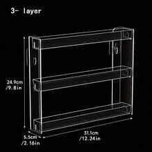 1 chiếc kệ đựng mỹ phẩm treo tường, kệ trưng bày đa chức năng, chất liệu nhựa trong suốt, có thể tháo rời, 3/4/5 tầng, thích hợp để đựng đồ trong phòng tắm/phòng ngủ, trưng bày huy hiệu/ghim cài hình anime. - Trong sáng - Xem 8