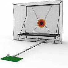 CuisinSmart 10 X 8 Ft Golf Net,Golf Practice Hitting Net With Automatic Ball Return,Portable Golf Net With Carry Bag,Heavy Duty Golf Training Net For Golfers Backyard Driving Chipping Swing - màu đen - Xem 1