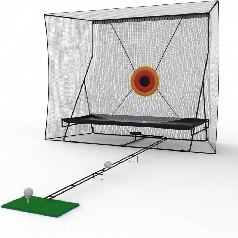 CuisinSmart 10 X 8 Ft Golf Net,Golf Practice Hitting Net With Automatic Ball Return,Portable Golf Net With Carry Bag,Heavy Duty Golf Training Net For Golfers Backyard Driving Chipping Swing - màu đen - Xem 1