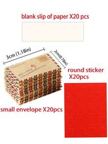 Assorted Mini Envelope Heart Stickers, Valentine's Day Cards, Cute Love Letters For Boyfriend/Girlfriend, Romantic Gift For Special Occasions, Includes Love Letter Template - Multicolor - View 15