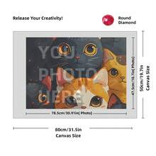 [5D Diamond Painting]Custom Diamond Art Painting Kits For Adults, DIY Personalized Diamond Art Photo Customized Your Own Photos, Painting By Diamond Pictures Kits For Home Decor (For Family),Custom 5D Full Diamond Art Painting Craft - Multicolor - View 88