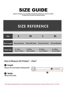 1 chiếc thắt lưng nữ kiểu cổ điển với khóa khắc, thắt lưng da PU dập nổi cổ điển, phụ kiện thời trang, phù hợp với quần và váy. - màu đen - Xem 5