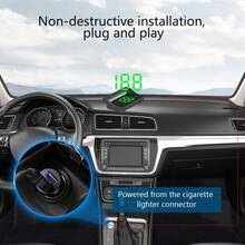 1pc HUD Head-Up Display GPS Speedometer Speed Display Gauge KMH/MPH