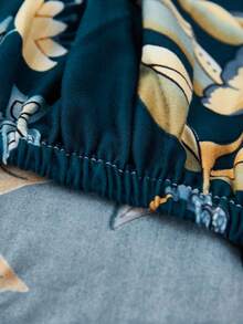 1pc Floral Pattern Sofa Cover, Dust-Proof And Dirt-Resistant, Elastic One-Piece Full Coverage Sofa Protector, Living Room Home Decor, Fits 1/2/3/4 Seater Sofa, All Season, Machine Washable, Pillow Cover Not Included - Multicolor - View 9