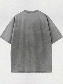 Disney Disney Cars MATER Pattern Street Style 100_ Pure Cotton Vintage Round Neck Sweatshirt, Comfortable Round Neck T-Shirt, Suitable For Travel And Vacation, Unisex. - Xám - Xem 2