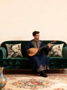 Funda de cojín decorativa para Ramadán, adecuada para sofá, dormitorio, exterior, sin relleno interior, material de felpa corta, funda de cojín decorativa para sofá, sala de estar, dormitorio, coche, oficina, hotel, decoración de habitación - Multicolor - Ver 10