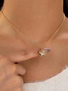 1pc Simple Gold-Color Starfish Ocean Beach Vacation Style Pendant Necklace For Women - A9247-4 - View 24