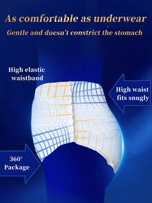 2/16/30pcs, Panty-Style Sanitary Napkins, Period Panties, Disposable Underwear, Super Absorbent, Patented Design, Refreshing And Comfortable, 3D Protective Barrier, Leak-Proof, Breathable, Highly Absorbent, Odor-Eliminating, For A Restful Night's Sleep, Suitable For Business Trips, Menstruation, Postpartum, Post-Operative Care, And Travel. - White - View 5