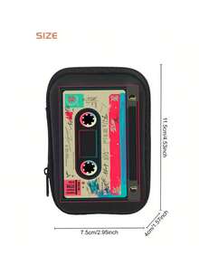 Portable Digital Packet,Magnetic Tape Storage,Earphone Bag, Coin Purse,Earphone Portable Bag, Cosmetic Bag, Vacation, Christmas Gift, Christmas Holiday Gift, Data Cable Storage Box Storage Bag, Key Bag, Data Cable Charger, Storage Bag, Wireless Earphones And Earphone Box, University Dormitory Travel Data Cable Storage Essential Storage Bag - Multicolor - View 6