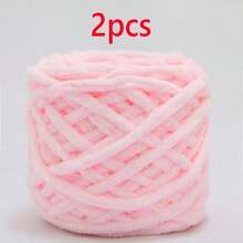 2pcs/200g Soft Ice Bar Chenille Yarn, Thick Chenille Yarn Suitable For Handmade DIY Soft And Thick Knitted Yarn, Can Be Used To Make Blankets, Scarves, Dolls, Slippers, Crochet Yarn - Multicolor - View 41