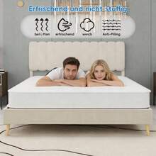 3D Breathable Mattress Independently Wrapped, Noise Free, Anti-Interference, Soft And Sturdy, Dual Support, Providing Back Care, Size: 160 * 200cm, Thickness: 23cm, White - White - View 8