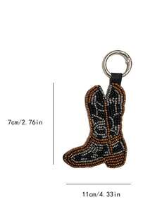 This Is A Stylish Bag Charm, Perfect For Adding To Your Bag. Fashionable And Versatile, And Stylish. - Black - View 2