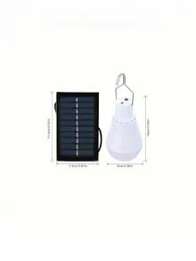 1 Piece Of An External LED Lamp With Solar Panels And Solar Charging Device - Rechargeable, Suitable For Hanging Lamps In Gardens And Camping Areas - white light - View 11