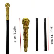 Rounded Scepter Cosplay Prop, Wizard, Witch, King's Wand - Multicolor - View 7