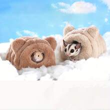 1 chiếc ổ trú đông nhỏ cho động vật, nhà ẩn náu cho chuột hamster, giường ấm áp cho nhím, chinchilla, sóc. - Nhiều màu - Xem 1