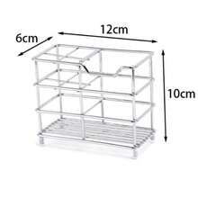 Giá đựng bàn chải đánh răng đơn giản cho phòng tắm, kệ đựng đồ phòng tắm, phụ kiện phòng tắm. Kệ đựng bàn chải đánh răng có thiết kế mở và thoáng khí giúp nhanh khô. Phụ kiện phòng tắm - Bạc - Xem 5
