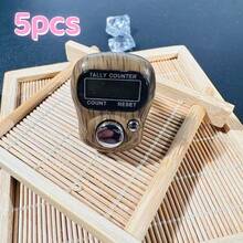 B-Type Wooden Grain Ring Tally Counter, Electronic Counter, Visible Counter, Button Style Mini Handheld Counter - Multicolor - View 23