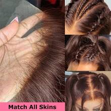 NATAN Elegant Long Straight Wig For Women, 28-Inch Gradient Color, High-Temperature Fiber, Natural Lightweight Look, Includes New Hair Net And Clip-In Cap, All People, Hair Net - S4 - View 6