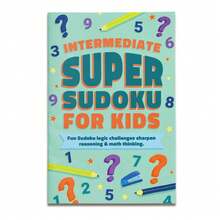 Screen-Free Math Logic Notebook Featuring Structured Number Grids, Age-Based Options (3–6, 6–9, 9–12, 12+), Helps Build Patience, Concentration, And Logical Reasoning Through Consistent Daily Practice Pages - Super Sudoku - View 9