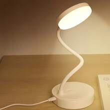 1pc LED Multifunctional Desk Lamp, USB Clip-On Eye-Care Study Lamp, 360° Rotatable Reading Light For Student Dorm, Bedroom, Classroom, Living Room, Bedside, Portable Desk Lamp - Three-color Plug-in - View 4