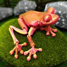 2026新款 - 1个3D打印青蛙摆件 - 动物毛绒玩具 - 独特的减压礼物 - 送朋友的礼物 - 收藏品 - 节日礼物 - 生日礼物 - 礼品 - 彩色 - 查看 6