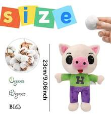 TendenciaCyrene Peluche Plim Plim 23 Cm Amigo Payaso Un Héroe Del Corazón Peluche Suave Infantil, Regalo Ideal Para Niños, Material Felpa Premium Para Juegos Y AbrazoCalidad premium - Verde lima - Ver 3